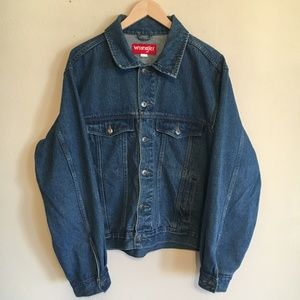 Vintage 90's Wrangler Slouchy Jean Jacket Mens XL